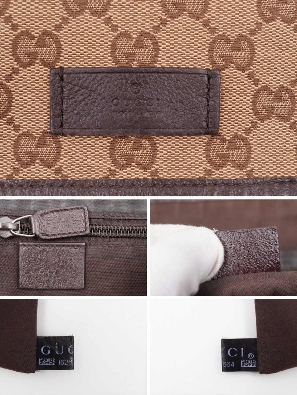 CH20 💗 GUCCI Monogram Canvas Flap Messenger - Picture 8 of 12